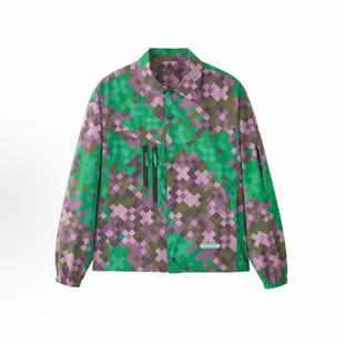 夹克外套印花ISE1140189 马赛克图案满印宽松休闲短款 INXX STREET