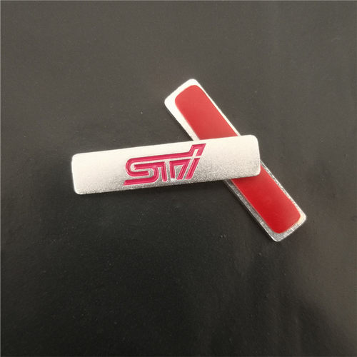 适用斯巴鲁森林人傲虎翼豹WRX STI 随意贴30*7mm小贴标装饰侧裙贴