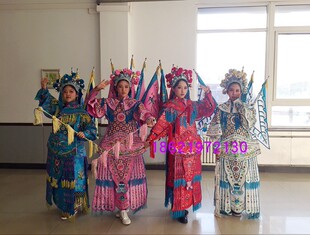 儿童花木兰演出服装 刀马旦 豫剧越剧京剧穆桂英服装出租少儿戏曲