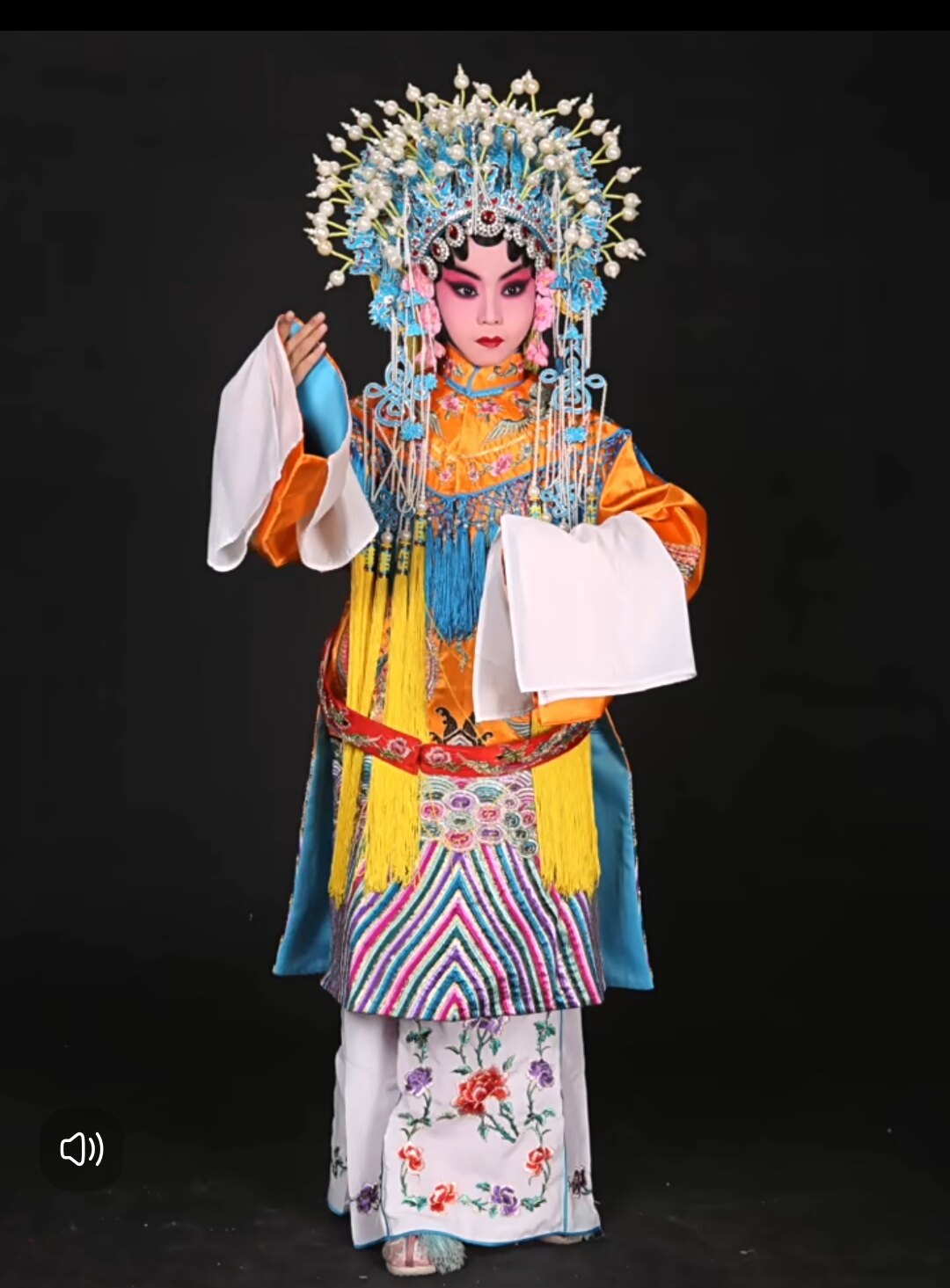 贵妃醉酒戏服出租儿童京剧演出服黄色贵妃服租赁女蟒