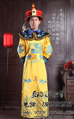 清朝皇帝服装出租皇阿玛演出服租赁贵妃服装格格装阿玛服装出租