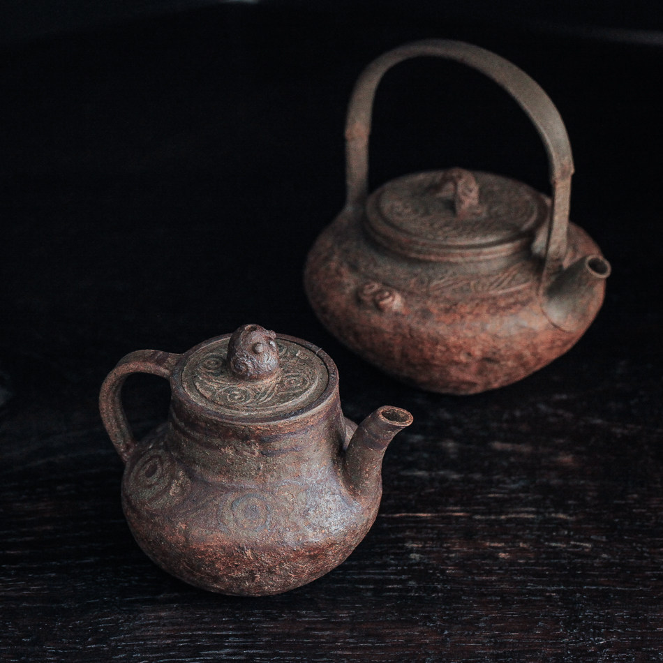 凹凸集 | 宗锴手作四系陶罐式紫砂壶 刻绘青铜斑驳质感茶壶