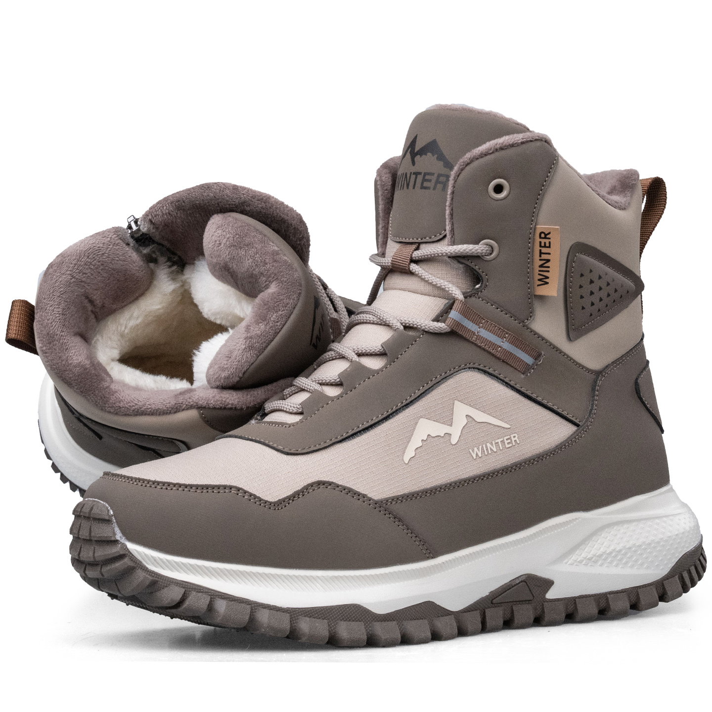 最冬天男鞋冬季保暖东北大棉鞋加厚防寒鞋子防水防滑雪地靴男冬季