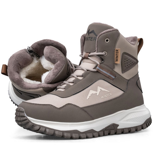 最冬天男鞋冬季保暖东北大棉鞋加厚防寒鞋子防水防滑雪地靴男冬季