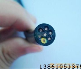 TRVV6*0.3/0.5/0.75/1平方黑色高速拖链线 抗拉防水耐弯曲耐腐蚀