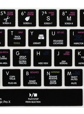 2018款笔记本快捷键膜macbook pro15 13touchbar功能键盘vim prox