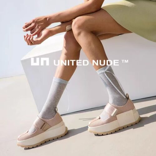 UN女鞋时尚休闲厚底坡跟鞋松糕鞋