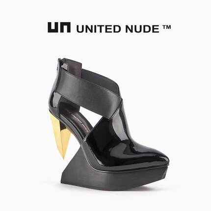 UN UNITED NUDE 春夏新品Edge X女士时尚后拉链冰锥跟高跟鞋