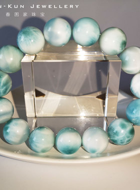 珠宝毫米海纹石拉利玛猫眼手链串