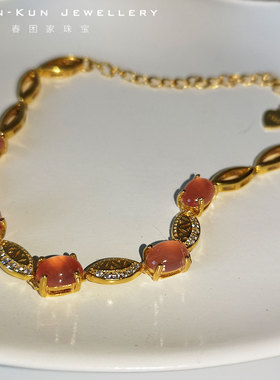 18k珠宝纯银椭圆形阿根廷手链