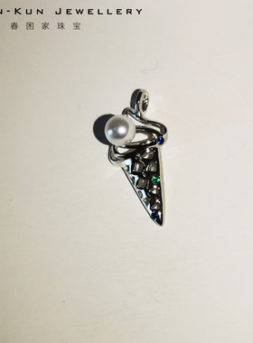 diy日本海水珍珠耳环饰品吊坠