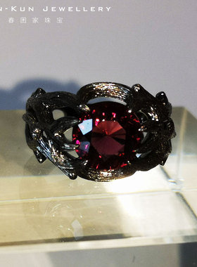 魔法学院珠宝纯银镀18k藤蔓指环