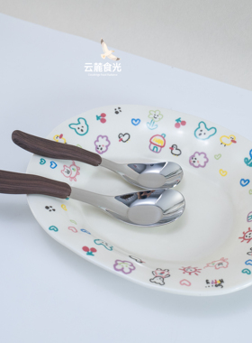 18-10不锈钢元宝勺子家用儿童宝宝辅食喂饭勺成人干饭勺汤勺