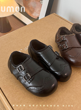 女孩英伦风黑色演出鞋软底宝宝鞋防滑单鞋儿童皮鞋春秋新款女童鞋