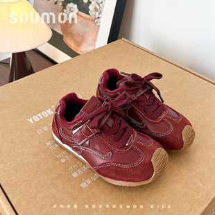 书萌童鞋儿童运动鞋2026秋季新款女童德训鞋男童休闲阿甘鞋跑步鞋