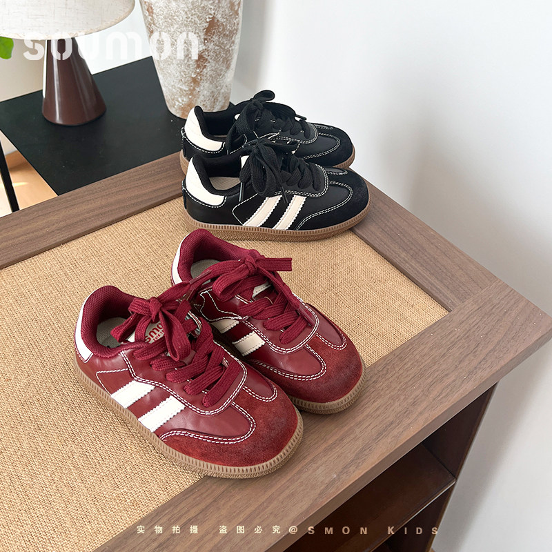 儿童运动鞋女童阿甘鞋中大童德训鞋运动休闲鞋平底防滑男童鞋子潮
