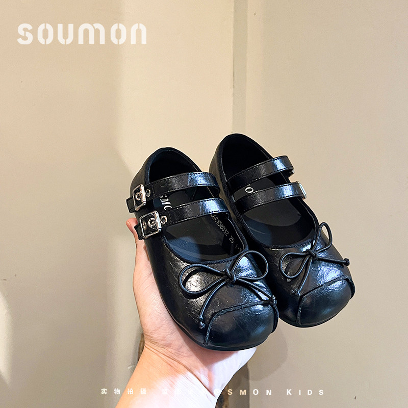 书萌儿童皮鞋2026春季新款复古双扣带蝴蝶结玛丽珍鞋女童公主鞋子,童鞋/婴儿鞋/亲子鞋,皮鞋,淘宝优惠券,粉丝福利购,淘宝优惠卷