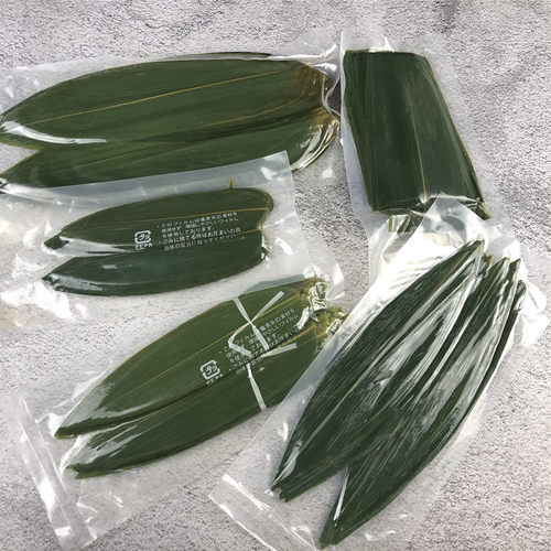 酒店餐厅摆盘装饰竹叶棕叶
