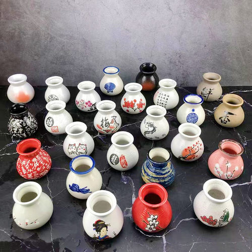 日式干冰杯小壶小罐盅点缀盘饰