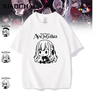 Avemujica纯棉短袖丰川祥子椎名立希若叶睦高松灯男女学生t恤痛衣