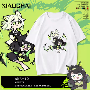 明日方舟凯尔希M3二次元游戏周边纯棉短袖T恤休闲男女宽松痛衣服