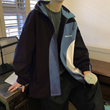 拼色潮牌夹克男士加绒外套M229/P7088加绒款P90118，男装夹克，电商A146