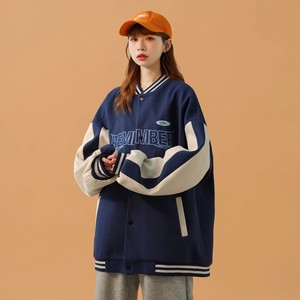 中性风冬装棒球服夹克加棉外套 M225/P68 控108 加棉款P98 控138图片