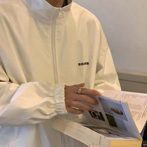 2025秋装新款 港风百搭纯色夹克男士宽松版外套 M231/P60 78图片