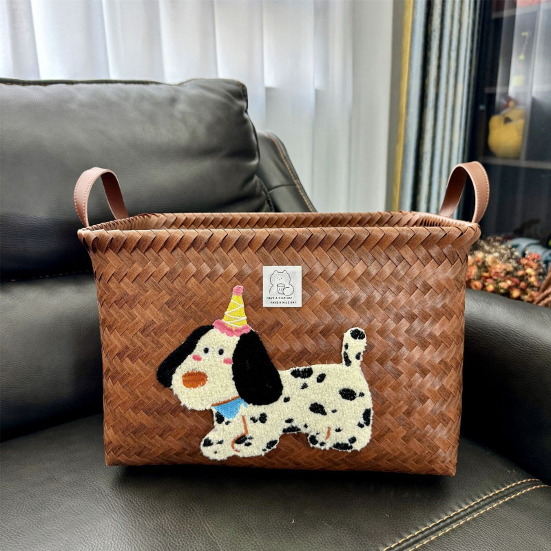 美式高级收纳筐脏衣服篮网红款仿藤编把手洗衣桶零食玩具脏衣篓,收纳整理,收纳筐,淘宝优惠券,粉丝福利购,淘宝优惠卷