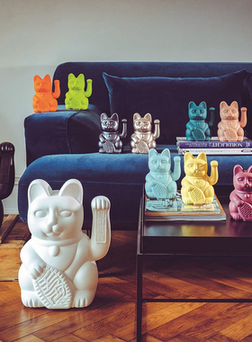 德国进口DONKEY招财猫摆件自动招手 家居客厅家用玄关装饰礼品