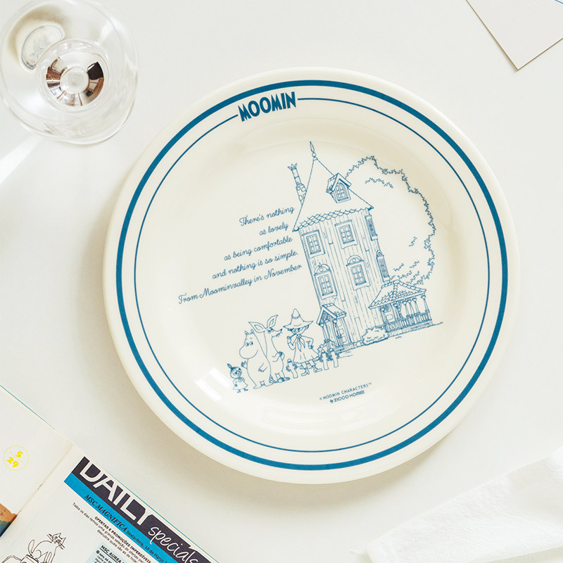 姆明MOOMIN北欧卡通餐盘餐碗 儿童可爱小碗餐具食品级树脂耐摔