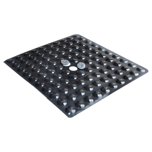 仕达 半圆形透明黑色防滑脚垫 家具电器防滑胶垫 防撞防滑胶粒