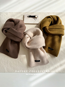 重磅轻奢100%澳洲纯色羊毛围巾wool基础款 围脖女秋冬情侣百搭韩版