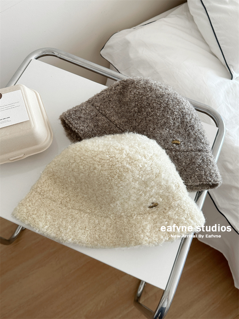 高品质素颜遮脸水桶帽女秋冬