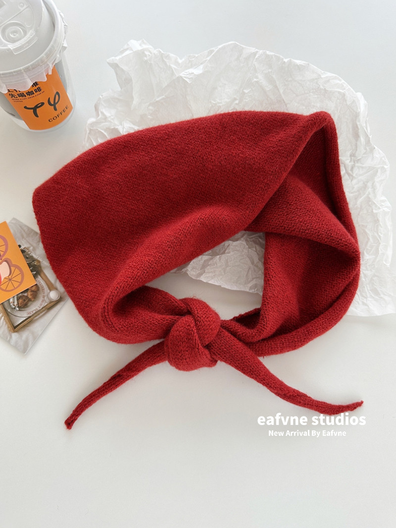 秋冬保暖三角巾围巾时尚拍照