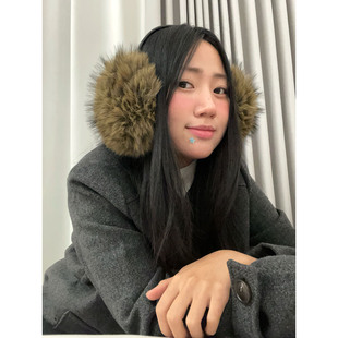 冬季 耳暖毛绒防冻 东北旅游保暖耳暖可折叠耳罩女冬简约护耳韩版