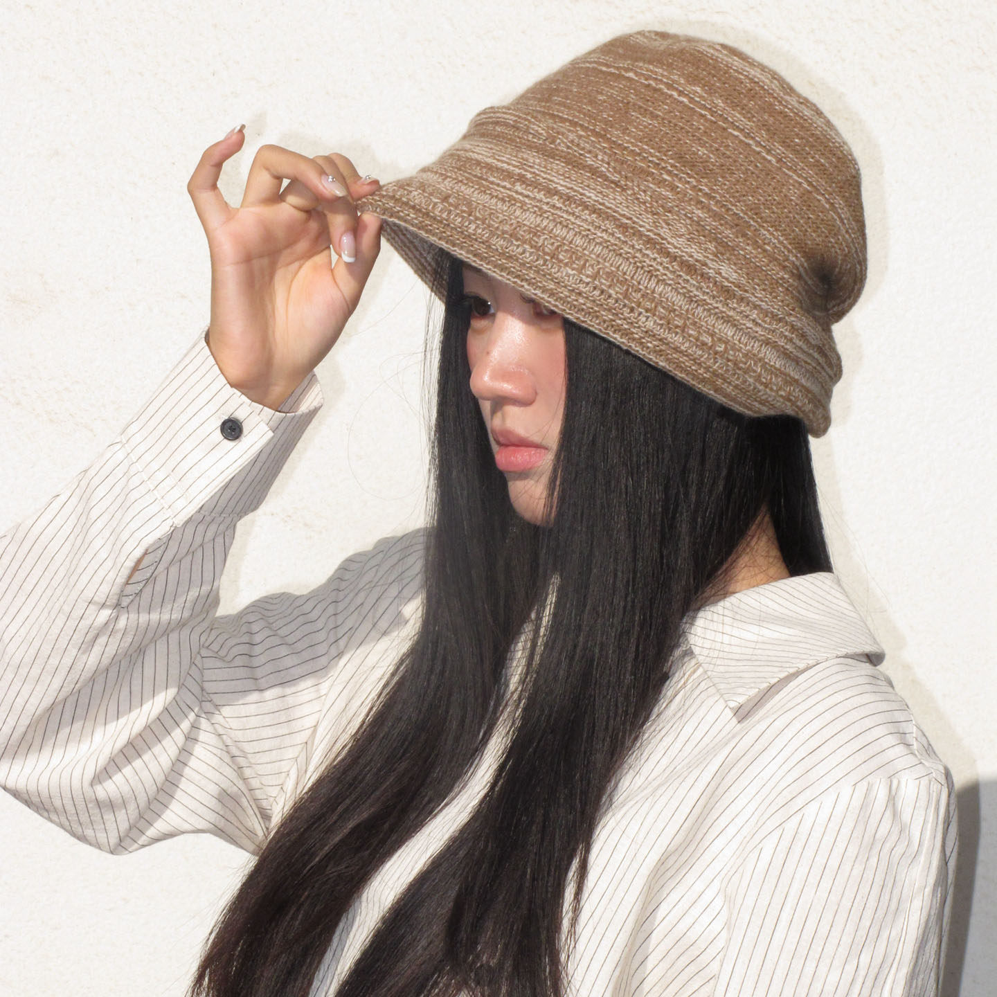 羊毛针织帽百搭大头围褶皱包头帽韩系毛线帽简约帽子宽松显脸小,服饰配件/皮带/帽子/围巾,帽子,淘宝优惠券,粉丝福利购,淘宝优惠卷