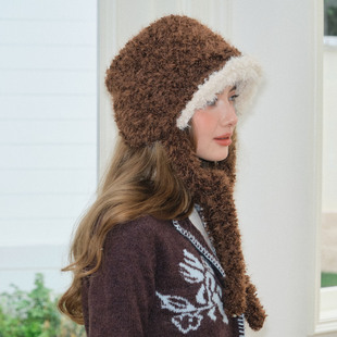 保暖渔夫帽子女软妹水桶帽潮百搭 加厚秋冬季 雪地拍照 毛绒韩版