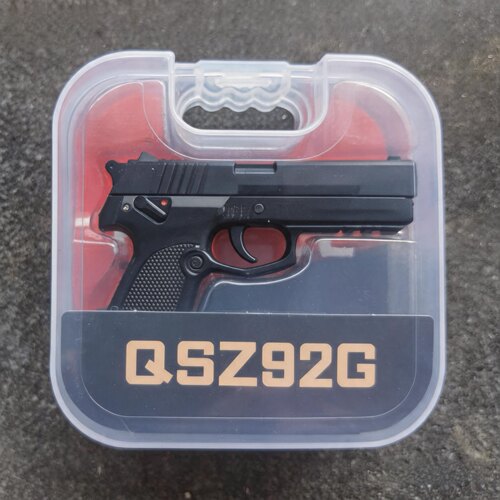 1:3比例QSZ92G塑料手枪仿真模型钥匙扣文创玩具可动可拆卸不可射