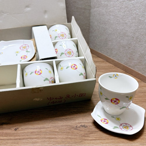 中古 Marie Claire玛丽克莱尔陶瓷杯碟 杯托 茶杯 小碟子