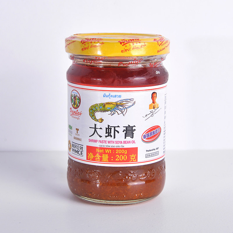 潘泰诺华星大虾膏开盖即食不腥虾酱空心菜冬阴功汤料200g泰国进口
