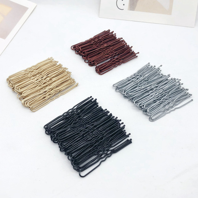 u型夹金属黑色不掉漆影楼盘发夹