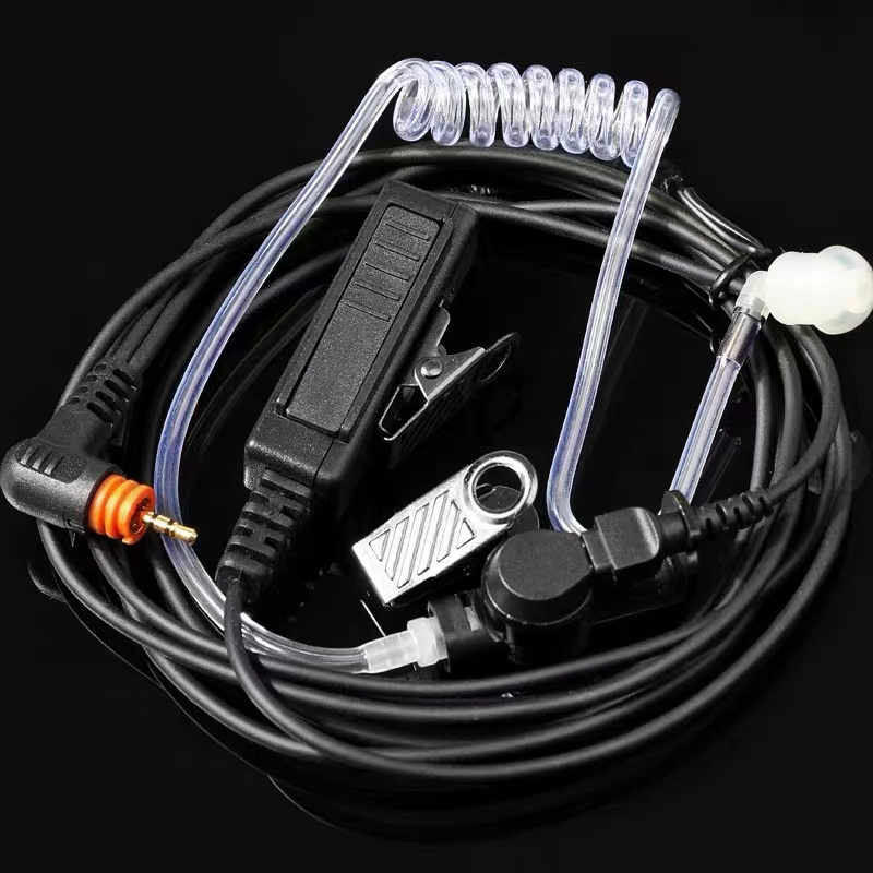 适用摩托罗拉sl1m sl2m数字商业对讲机耳机空气导管挂耳式