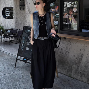 纯欲宽松慵懒风休闲裤 MISSKO可可欢姐日系棉9分气球山本裤 女秋款