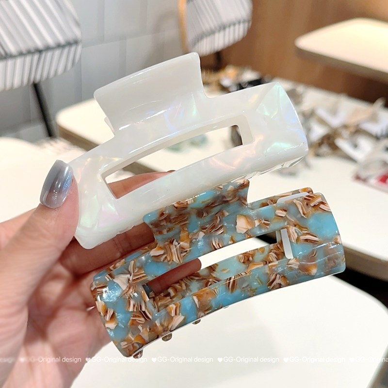 高档醋酸原版方形大号鲨鱼夹