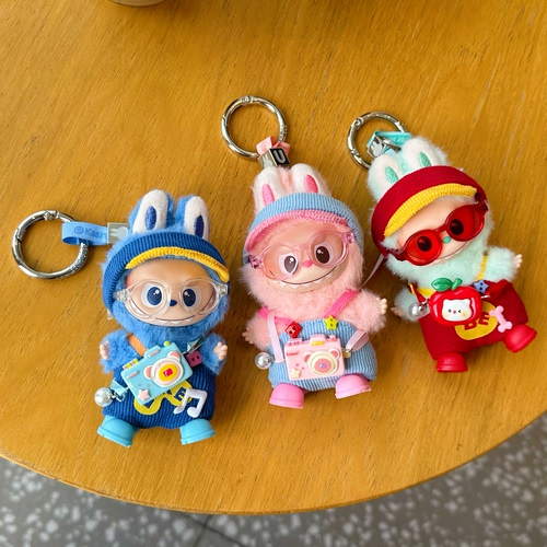 拉布布娃衣10.5cm四代心底密码labubu盲盒挂件公仔替换装衣服套装