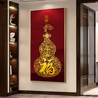 百福图十字绣2026新款线绣满绣客厅福字玄关手工自己绣高端大气