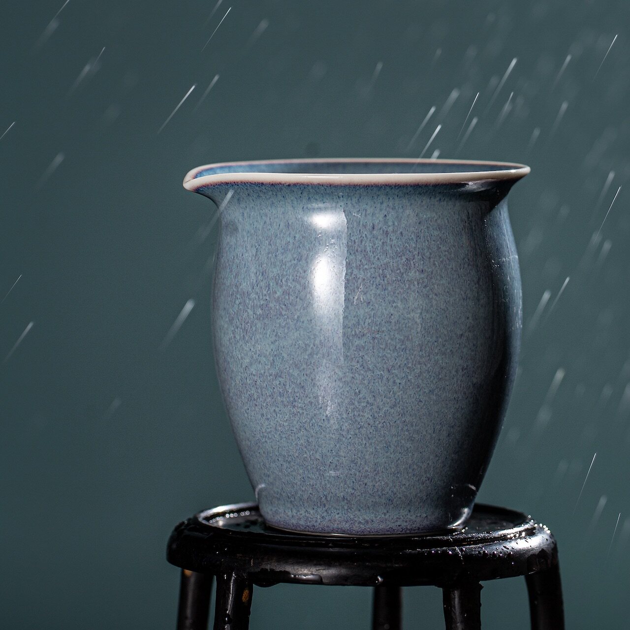 台湾 晓芳窑 钧瓷 丁香紫 茶海 4号公道杯 公杯分茶器220ml