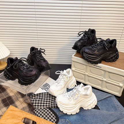 小依定制厚底老爹鞋女春季增高7cm休闲运动鞋酷感风