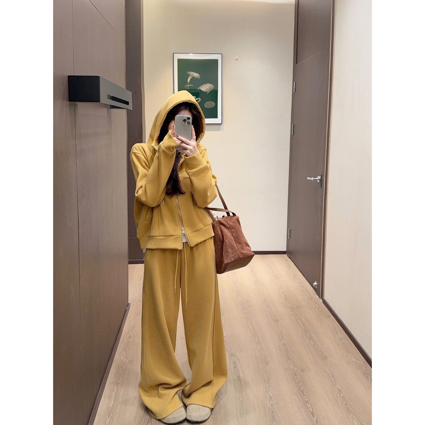 PPHOME连帽卫衣套装秋冬新款韩版时尚显瘦加绒加厚休闲套装